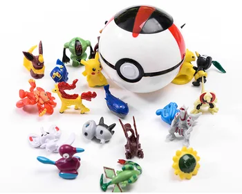 

Kids Toy pokemon Ball Action Figure Cartoon Pop-up Pikachu Deformation Poke Monster with Great Ultra Metaballs Reversible Ball