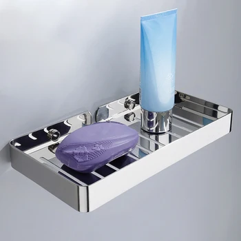 

Stainless Steel Bathroom Soap Holder Wall Mounted Drain Soap Box Organizer Case Container Household Soap Tray for Bathroom Tool