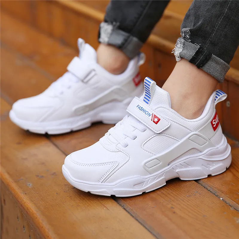 

Autumn White for Children Athletic Shoes MacBook 8 BOY'S 6 Mesh Punched Sheet Shoes Ten-Year-Old Boy Young STUDENT'S White Shoe