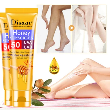 

Honey Multi-effect Facial Body Sunscreen Isolation Whitening Moisturizing Oil Control BB Cream Concealer Nude Makeup SPF50+ 50ml