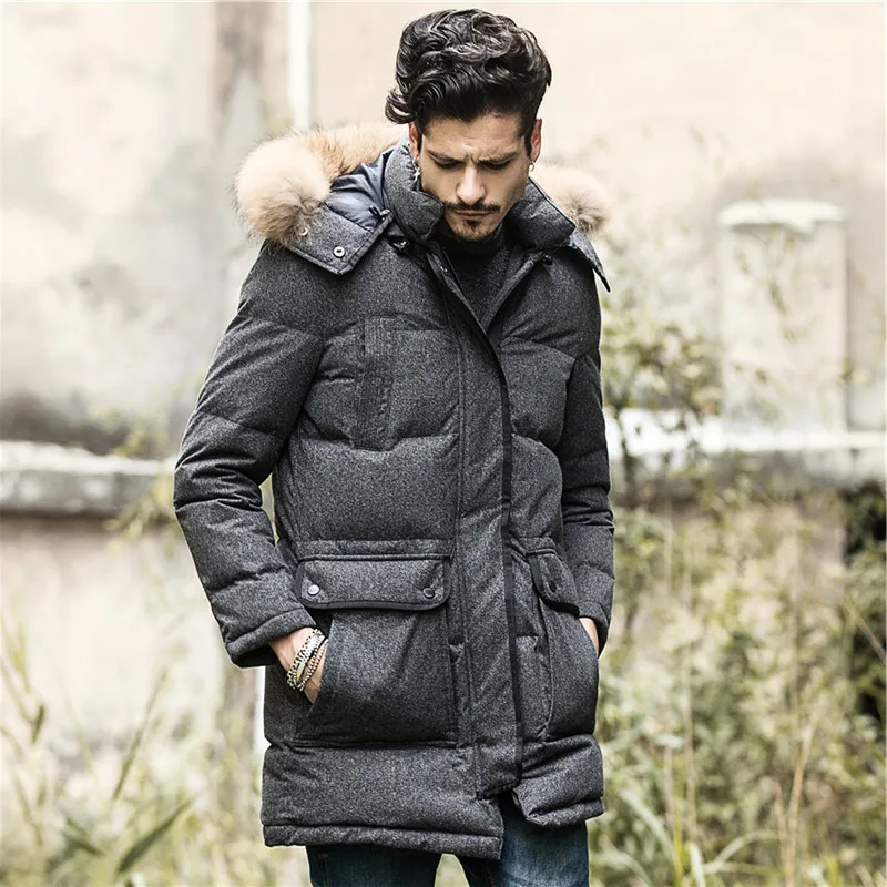 

Exquisite Parkas Hombre Invierno 2020 Winter Male Coat White Duck Down Jacket Men Hooded Coats Black Mens Jackets WXF169