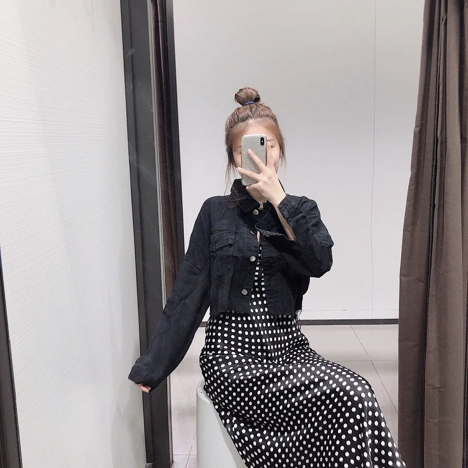 

Western Style 2019 Summer New Style Fold-down Collar Solid Color Single-Breasted Jacket WOMEN'S Coat K890