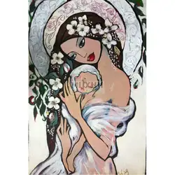 5D рукоделие Diy Алмазная картина наборы вышивки крестом полный квадратный Алмазная вышивка мозаика женщина и ребенок узор домашний декор