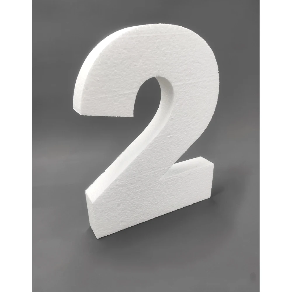 Цифра &quot2&quot. Товары для праздника. Объемная цифра из пенопласта 27.5 см. День