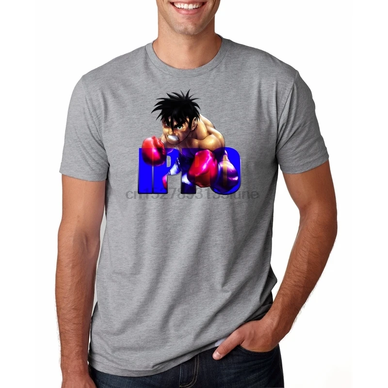 Hajime No Ippo KBG Design T-Shirts Camisetas Tee Shirt Pure Cotton Short-Sleeve New Male Crewneck T Shirts Plus Size | Мужская одежда