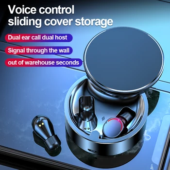 

Wireless Bluetooth 5.0 TWS Earphone Mini in-ear Earbuds noise canceling Sport Headset With charging bin For smartphone