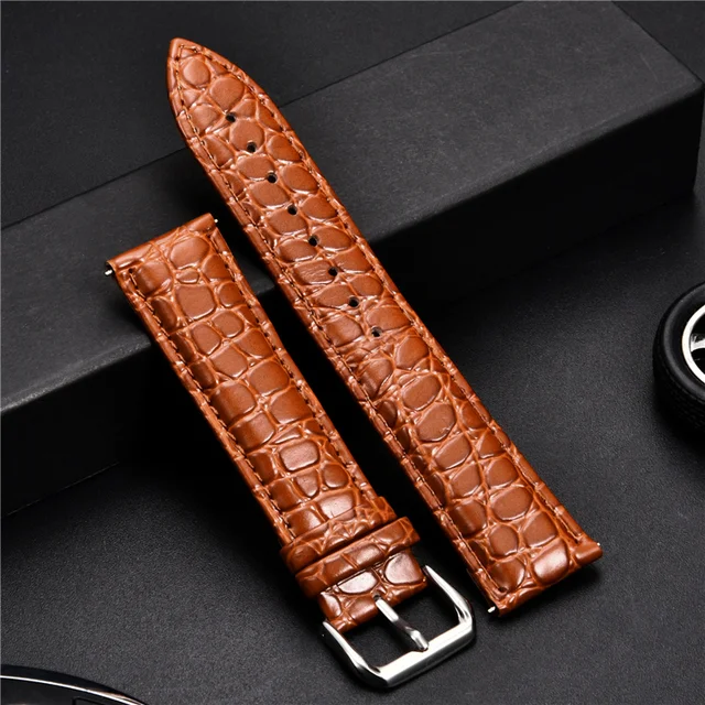 Aligator Emboss Calfskin Watch Strap 2