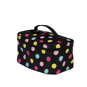 

Alphabet Letters Print Large Cosmetic Bag Travel Makeup Organizer Case Holder for Women Girls