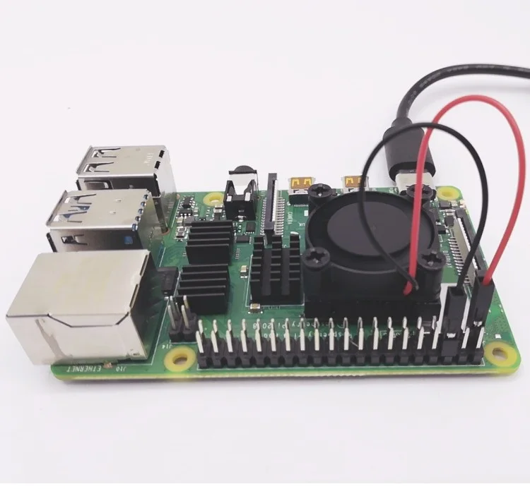 10 ЛОТ Raspberry Pi 4B 4B+ один вентилятор охлаждения с радиатором кулер комплект