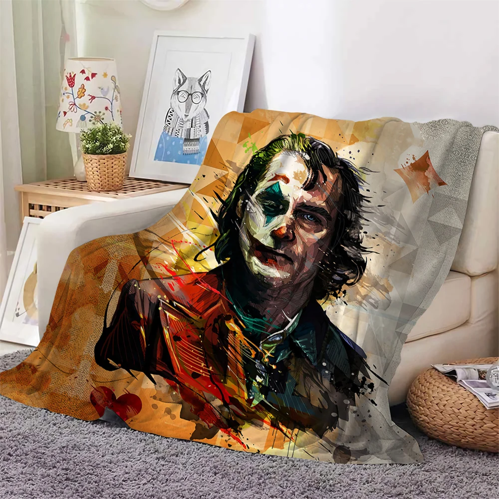 Фланелевое одеяло на Хэллоуин коллекция персонажей из фильмов ужасов с принтом