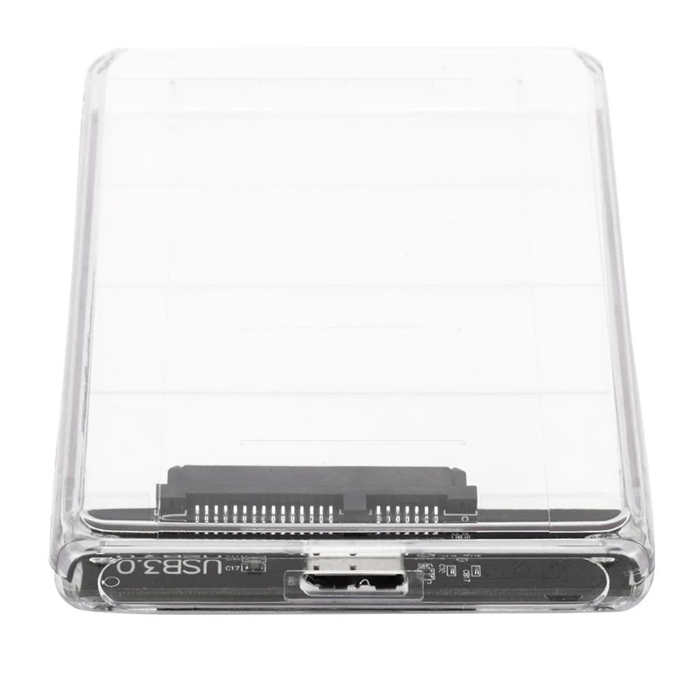 Корпус для жесткого диска 2 5 дюйма Суперскоростной корпус SATA Micro USB 3 0 Прозрачный