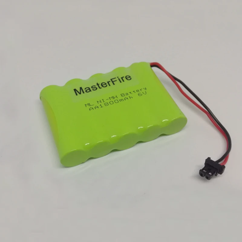 MasterFire 5 упак./лот 6V 1800 мА/ч, 5x AA металл-гидридных или никель RC Перезаряжаемые Батарея батарейный блок для Вертолет робот автомобиль игрушки с вилкой