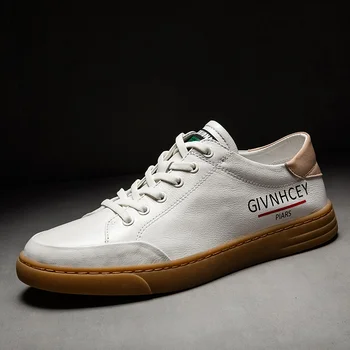 

Trend 2020 Young Casual Shoes For Boy Fashion Walking Shoes Men Genuine Leather Mens Designer Sneakers Luxury Brand Men Footwear