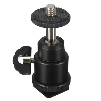 

Accessories For Camera Tripod LED Light Flash Bracket Holder Mount 1/4 Hot Shoe Adapter Cradle Ball Head with Lock Cheap