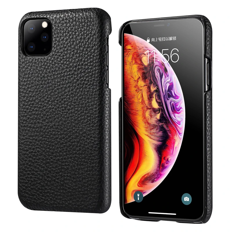 566.24руб. 19% СКИДКА|Для iPhone 11 чехол для телефона из натуральной кожи iPhone11 2019 Litchi кожаный чехол для задней панели бизнес чехол для Apple iPhone 11 Pro on AliExpress 