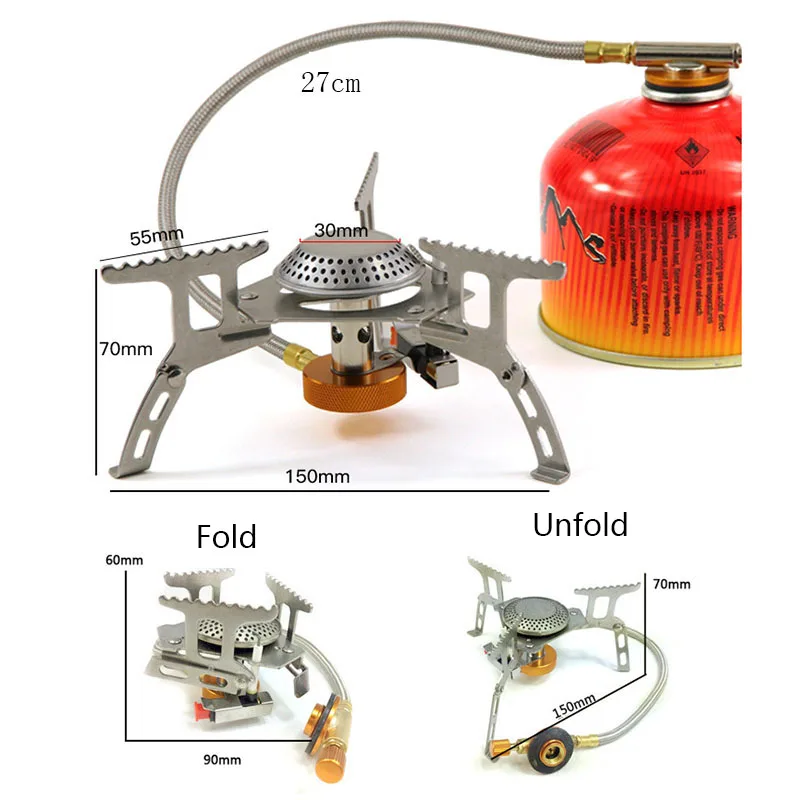 3500 Вт наружная газовая плита для кемпинга Складная Сплит Электронная Газовая плита портативные газовые печи горелка для пикника инструменты для выживания походный дом