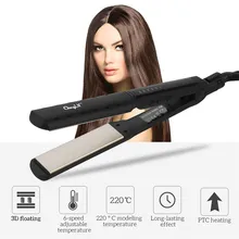 CkeyiN нано титановый выпрямитель для волос керамический щипцы для завивки регулировка температуры выпрямление утюжок плоская Укладка волос