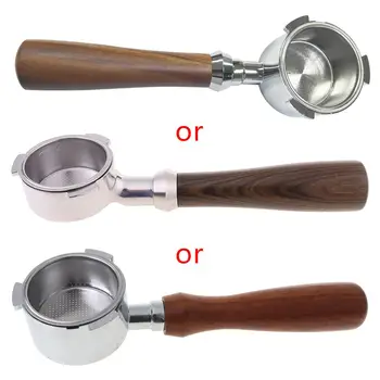 

Stainless Steel Espresso Coffee Machine Handle 51MM Bottomless Filter Holder