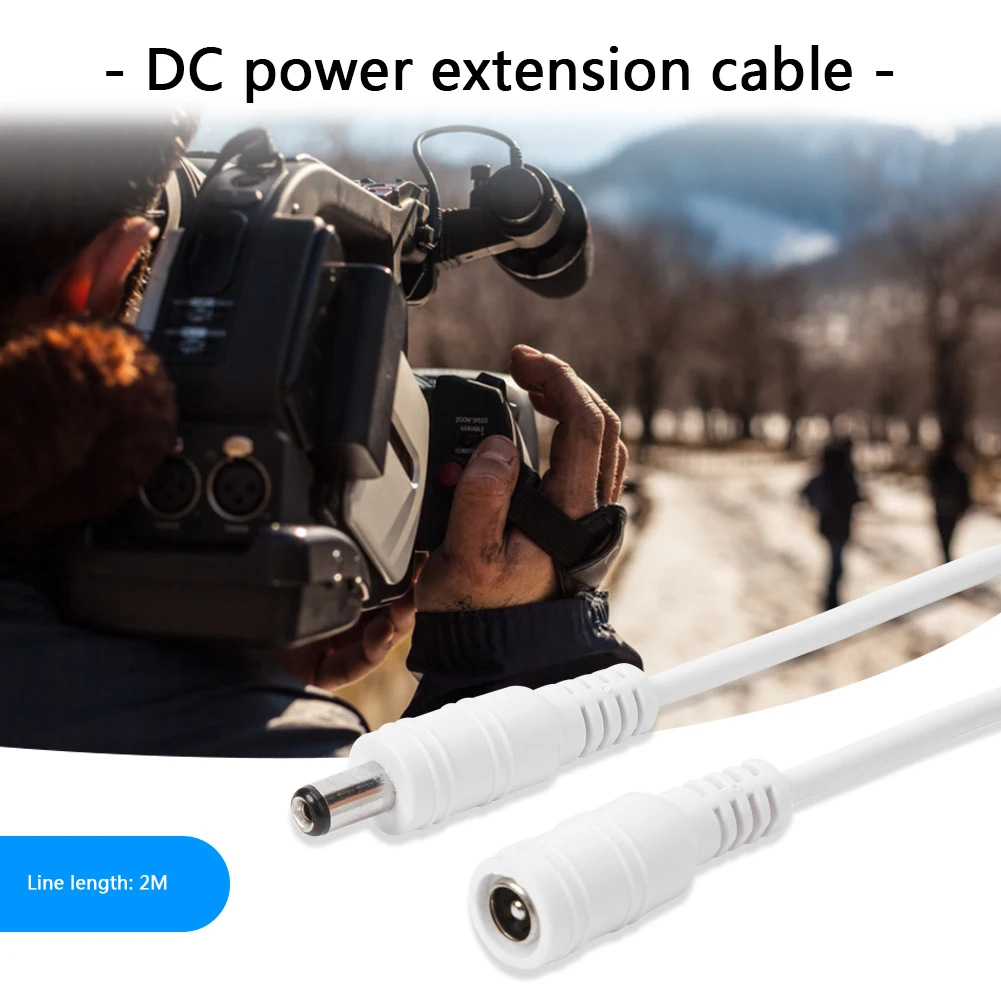 Description Picture 4 of itemDC 12V Extension Power Cable 0.5/1/2/3/5/10m Power Extension Cord Cables for Wifi/AHD/IP Security Cams CCTV Camera 5.5*2.1mm