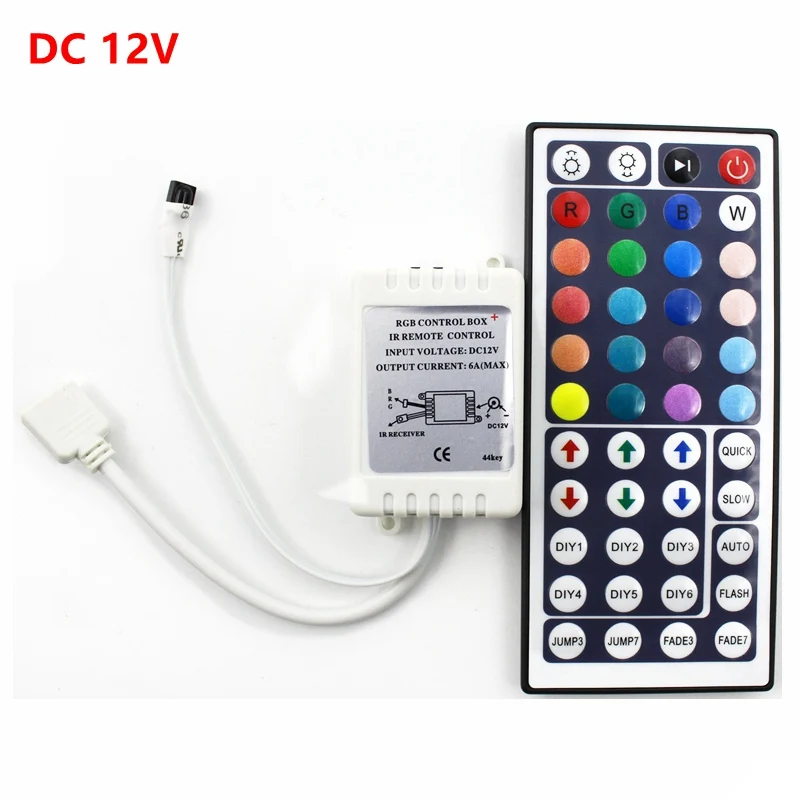 IR 44 Keys Box DC 12V 12A 3 ключа Мини светодиодный RGB контроллер Диммер драйвер для RGB 5050/3528/2835/5730/5630/3014 SMD Светодиодные ленты света - Цвет: IR 44 Keys Box