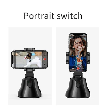 

luxury Smart phone Shooting Selfie Stick Holder Mount 360 Rotation Auto Face Tracking Object Tracking vlog Camera Phone Holder