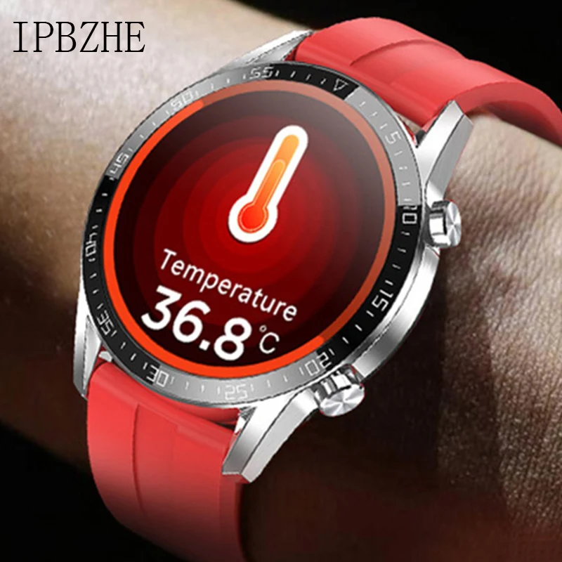 Reloj Inteligente IPbzhe para hombre, dispositivo resistente al agua IP68, con termómetro, ECG y presión arterial, para Huawei y Xiaomi