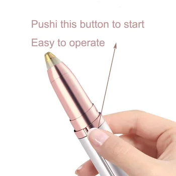 

Dropshipping Eyebrow Trimmer Women Face Razor Body Epilator pen white color Facial Remover Shaver Makeup Facial Removal pen
