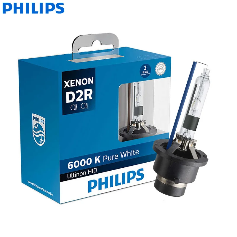 Philips Ultinon HID Xenon D1S D2S D2R D3S D4S WXX2 35W 6000K холодный белый светильник, ксеноновый головной светильник, автомобильные лампы