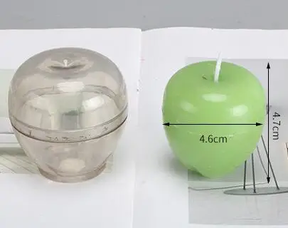 candle mold1 DIY Яблоко Форма мыло Шоколад свеча формы маленький размер свеча в виде яблока формы Руководство Милый Кандель делая прессформы lz35 - Цвет: candle mold1