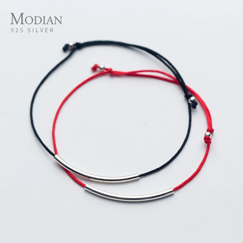 Modian Simple 2 Color Rope Anklet for Women Genuine 925 Sterling Silver Bracelet Foot Ankle Ethnic Style Fashion Fine Jewelry Modian Simple 2 Color Rope Anklet for Women Genuine 925 Sterling Silver Bracelet Foot Ankle Ethnic Style Fashion Fine Jewelry