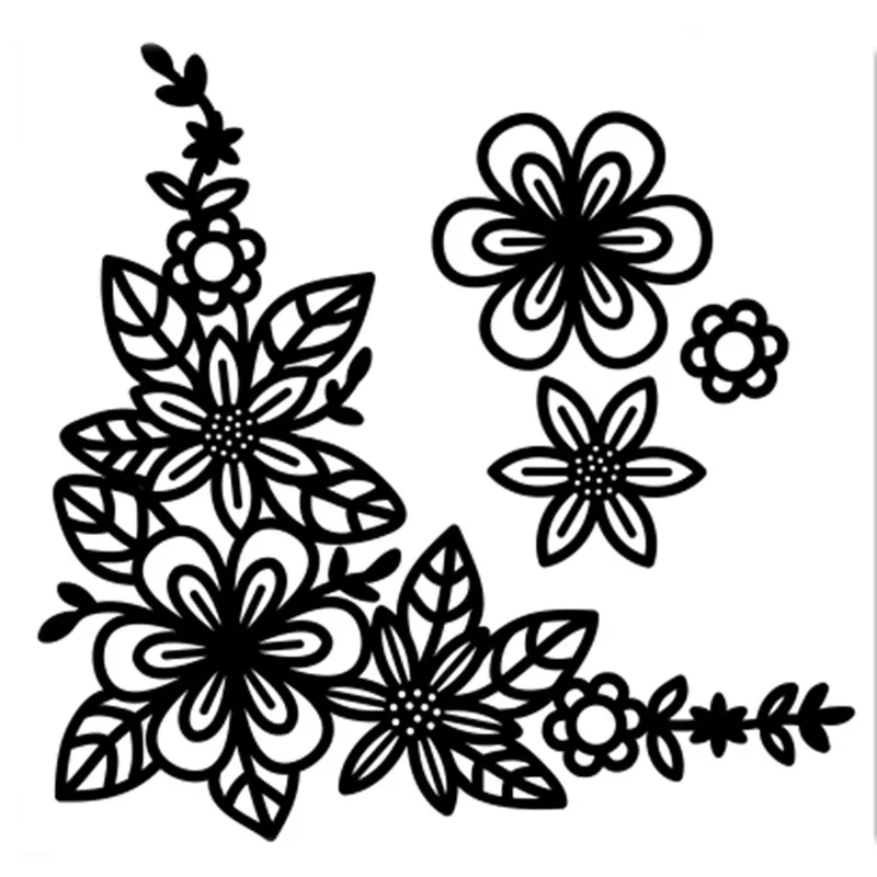 Naifumodo Flower Corner Metal Cutting Dies Lace Edge Scrapbook Paper Craft Gift Box Die Cut Punch Knife Cutter New | Дом и сад