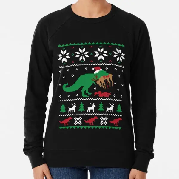 Dinosaur Ugly Christmas Sweater Funny 