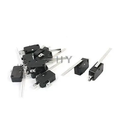 

10pcs AC 250V 5A Straight Hinge Lever Micro Limit Switch KW7-1 for Mill CNC