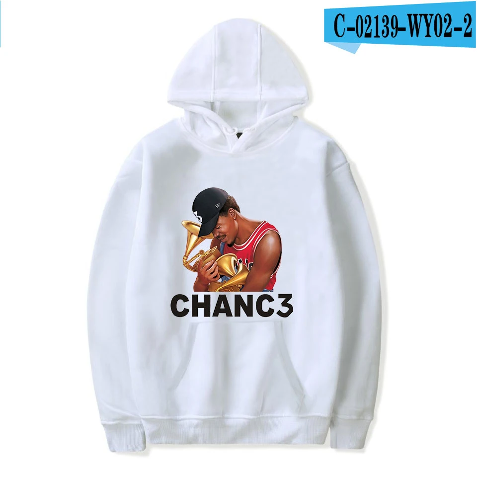 white Новые Chance The Rapper толстовки мужские wo Мужские красные осенние хлопковые Теплые Топы Harajuku модный принт CHANC3 Толстовка худи для девочек - Цвет: white