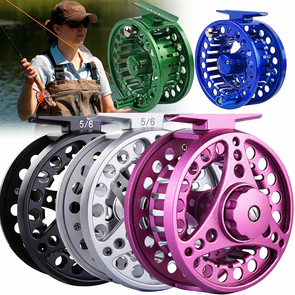 Sougayilang Fly Fishing Reel CNC Full Metal Aluminum 5/6WT Fly Fishin