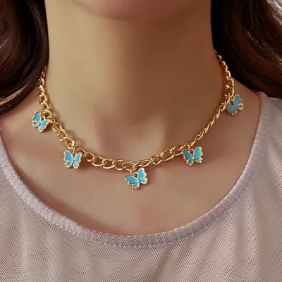 Новый сплав бабочки женские коротки модное индивидуальное Дутое толстые