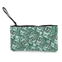 Женская Холщовая Сумка на запястье, кошелек для денег в долларах, маленькая сумка для монет, женская сумка-клатч, сумка для ключей, сумочка для монет, сумки на заказ