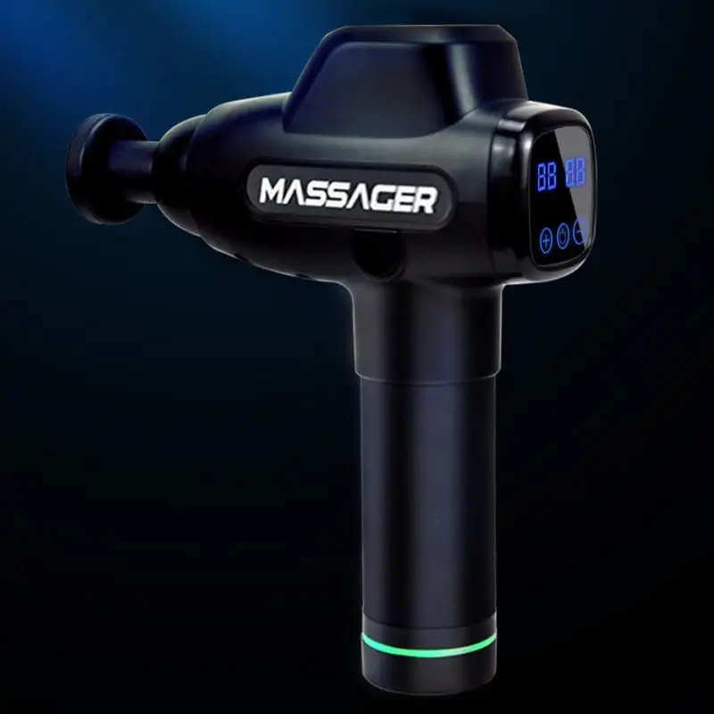  Portable Percussion Deep Muscle Relaxation Massager Gun Body Relaxation 4 Heads