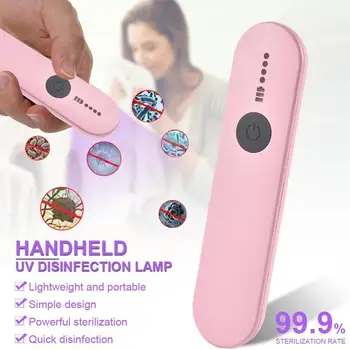 

Portable UV Light Sanitizer Wand Ultraviolet Disinfection Lamp USB Charging UVC Sterilizer Light For HomeTravel