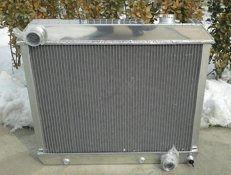 3 ряда Алюминий радиатор+ вентилятор 1963-1966 для Chevy пикап C10 C20 C30 K10/K20 1963 1964 1965 1966