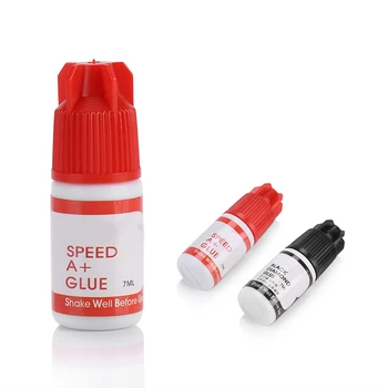 

Black False Eyelashes Extension Grafting Glue Adhesive Lashes Makeup Tool with two disposable pigment ring cup 12pcs pads