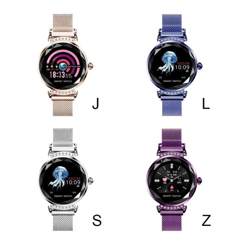 New Beautiful H2 Smart Bracelet Continuous Heart Rate Detection IP67 Waterproof Female Physiological Reminder Magnetic Strap