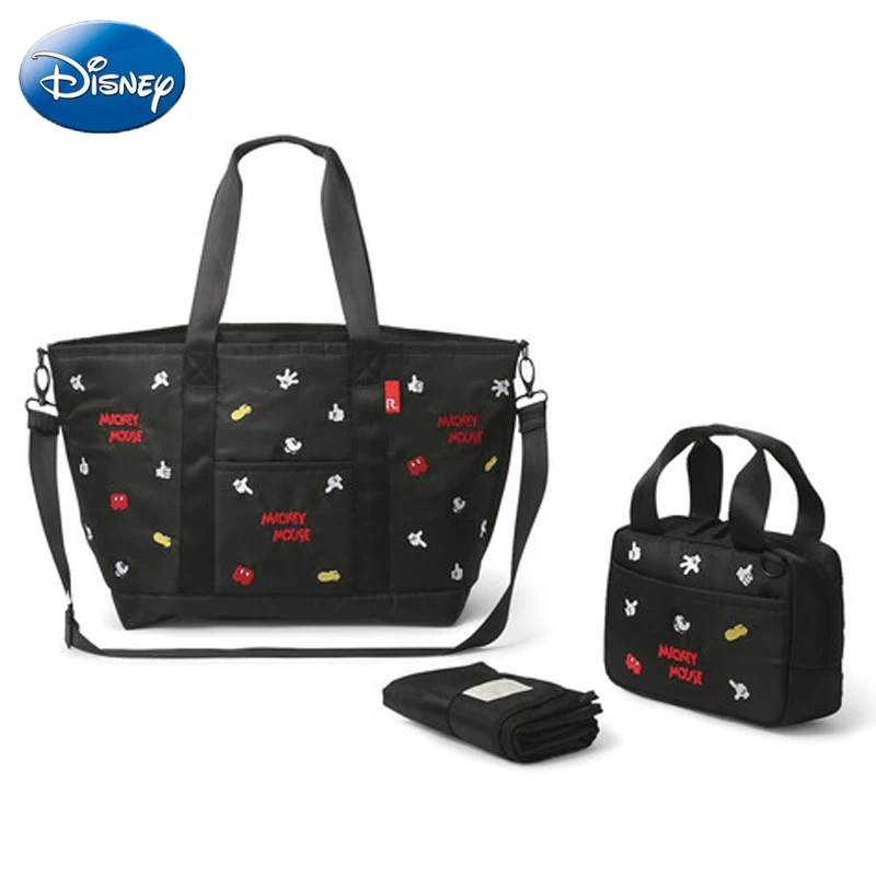 

Disney Mickey Minnie Diaper Bags Tote Bag Women Shoulder Bags Large Capacity Leisure Handbag Lady Mother Waterproof Diaper Bags
