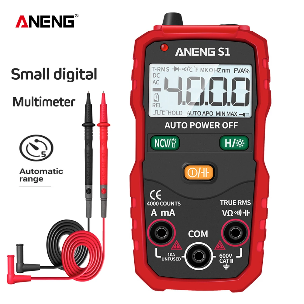 

ANENG S1 Digital Multimeter True RMS Auto Range Professional LCD automatic Smart Multimeters Voltage Ammeter Tester