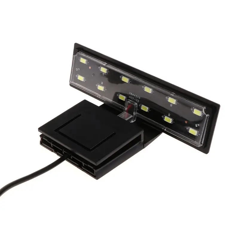 Aquarium Light 12 LED Aquarium Fish Tank Clamp Clip Water Plant Grow Lighting EU