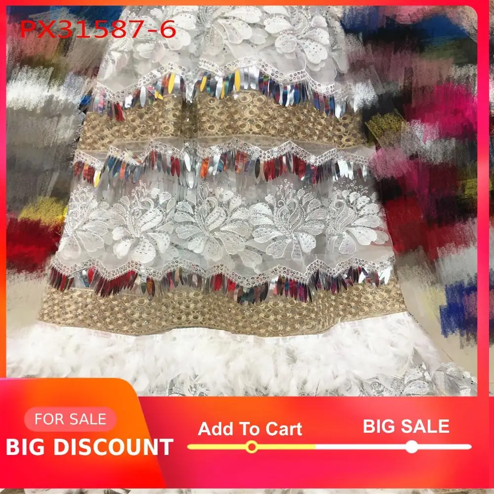 Вечернее платье белого цвета с кружевной 3d сеткой и цветами вечерние платья