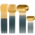 SPKLIFEY Gold Cutlery 24 шт Золотой Набор Столовых Приборов Набор Посуды Из Нержавеющей Стали Набор Ложек Набор Посуды Вилки Ножи Ложки Новые