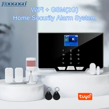 Système d'alarme de sécurité domestique sans fil, wi fi, GSM, avec détecteur de mouvement, pour application Tuya Smart Life, Compatible avec Alexa et Google