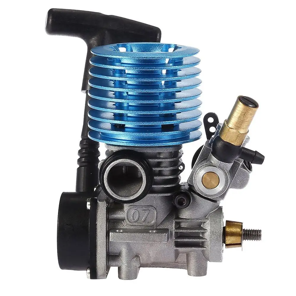 

1.14CC 7CXP Side Exhaust Metal Nitro Engine Hand Pull Starter For 1/16 Scale RC Racing Model Buggy Car Truck 31000 rpm