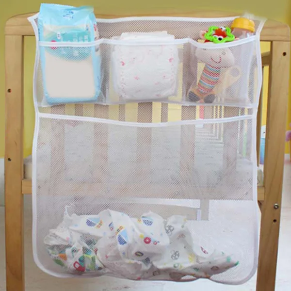 Детская кровать кроватки сумка для хранения большой емкости пеленки одежда игрушки подвесной Органайзер держатель Универсальный